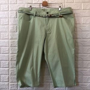 NWOT Riders by Lee‎ mint crop plus jeans w/ belt